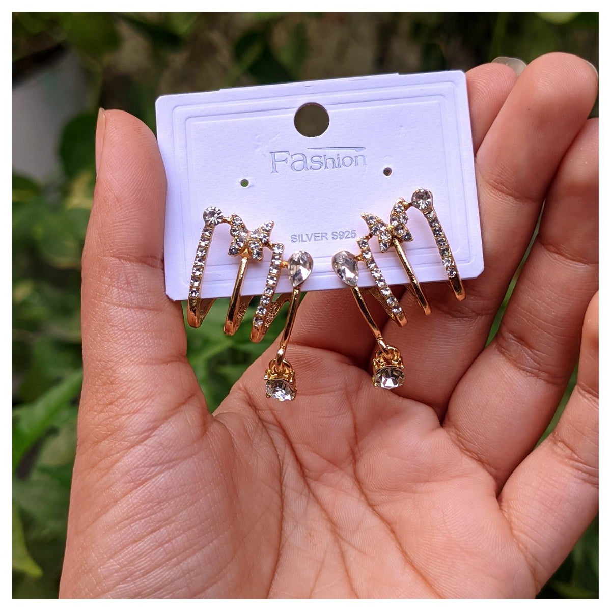 Korean Butterfly Cuff Earrings - Gulmohar Jewels